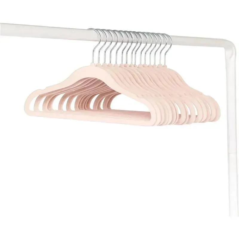 3 Sprouts - 15Pk Baby Velvet Hangers, Pink