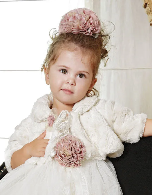 Baby's Bolero Faux fur - ROSA