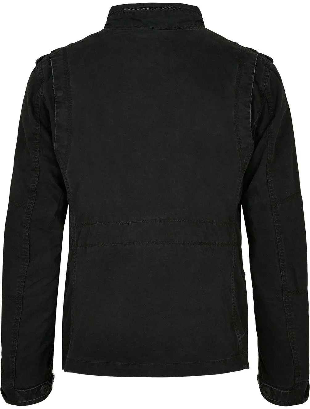 BYB 3116 ― Britannia Feldjacke im Used-Look - Schwarz