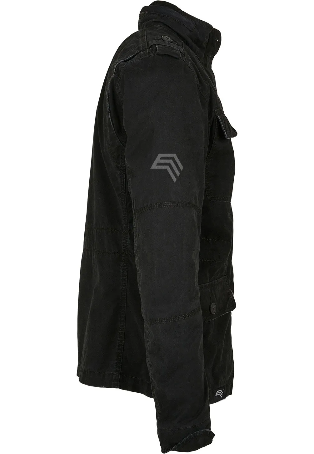 BYB 3116 ― Britannia Feldjacke im Used-Look - Schwarz