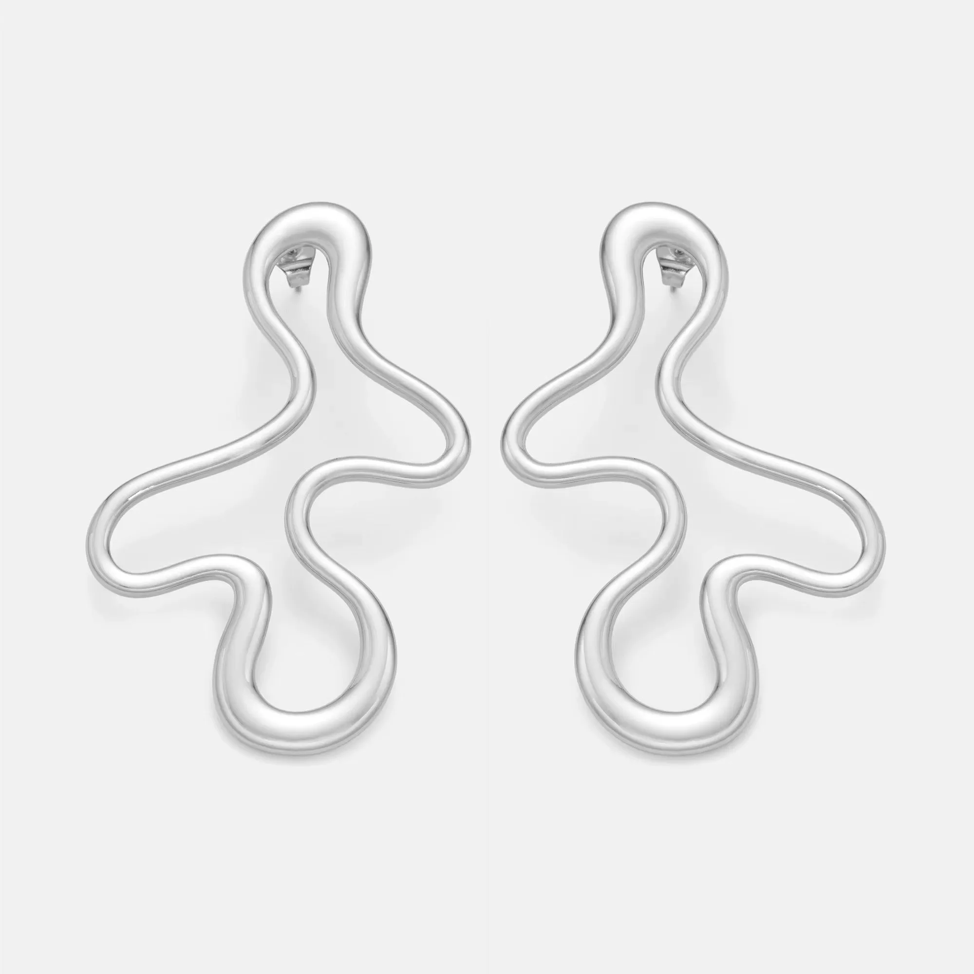 Geometric Art Statement Earrings