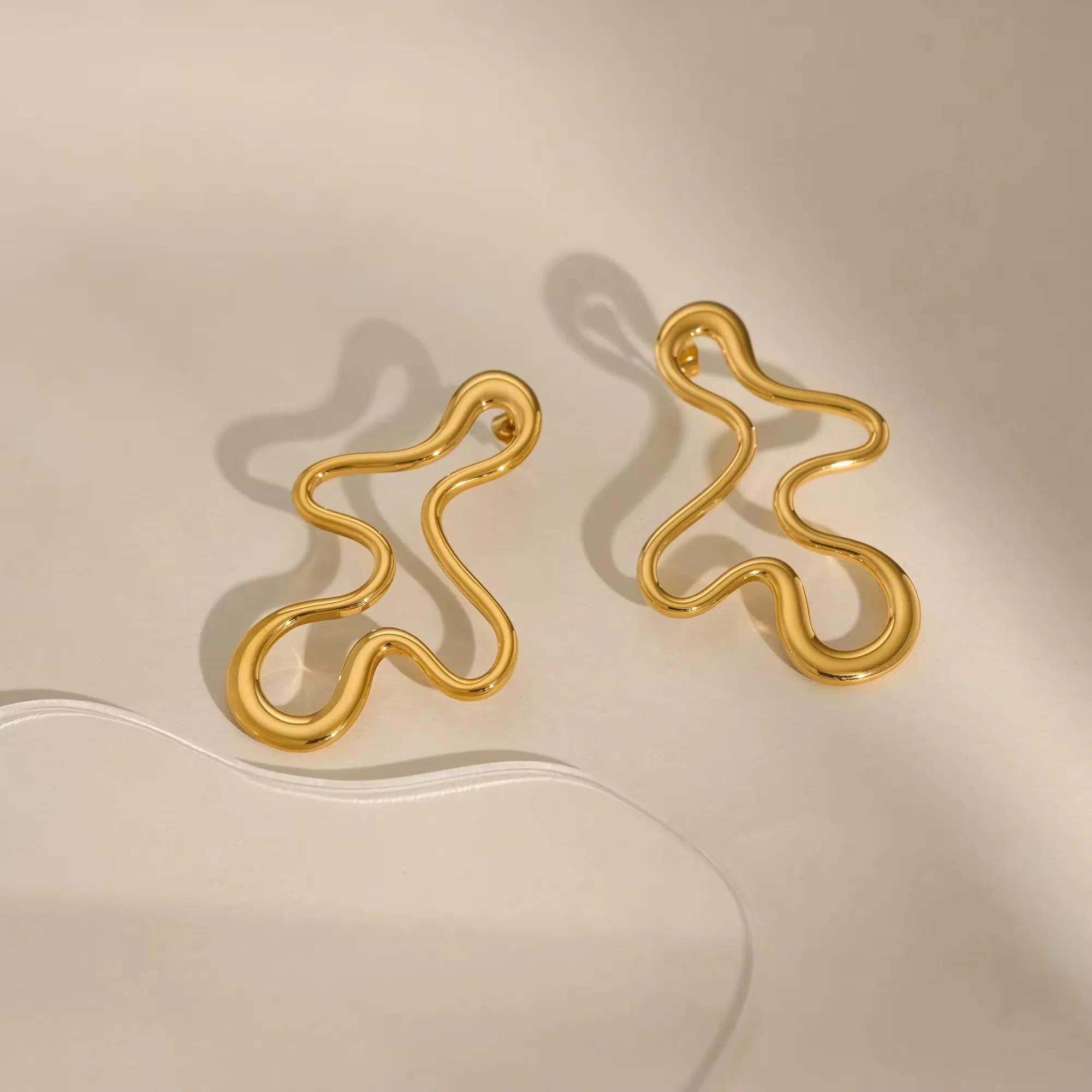 Geometric Art Statement Earrings