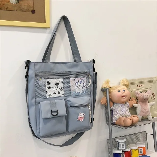 Kawaii Nylon Waterproof Crossbody Bag