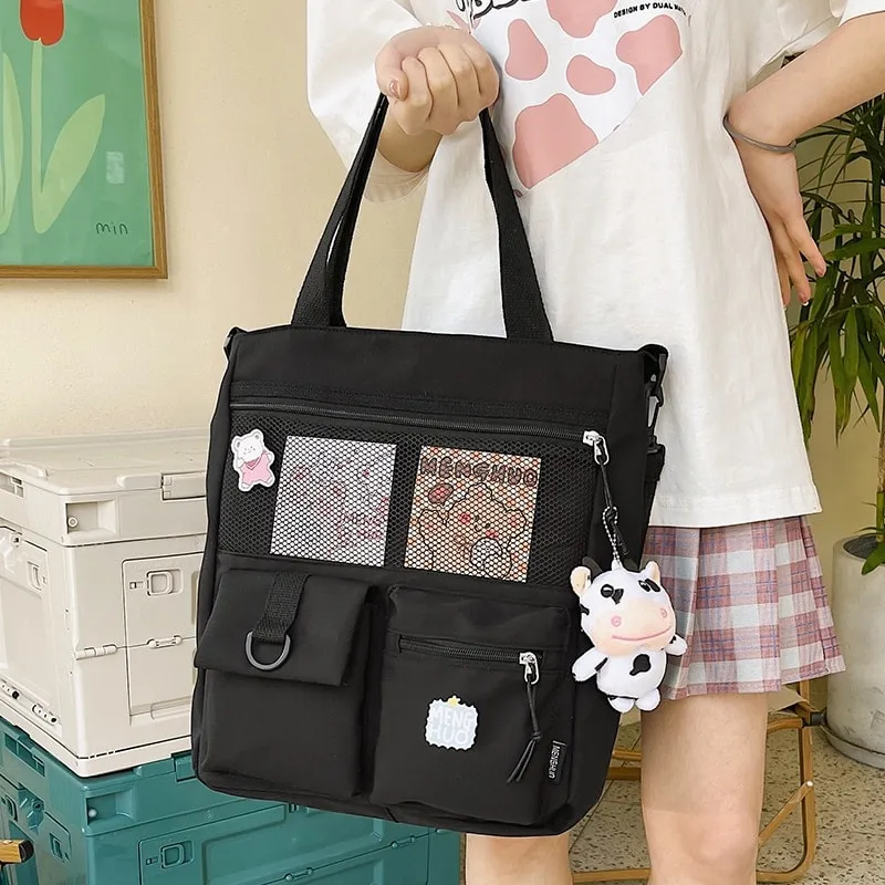 Kawaii Nylon Waterproof Crossbody Bag