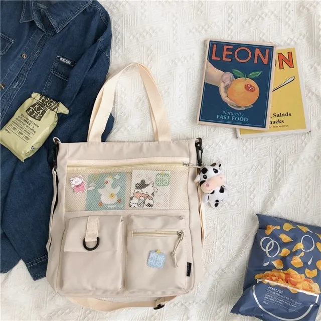 Kawaii Nylon Waterproof Crossbody Bag