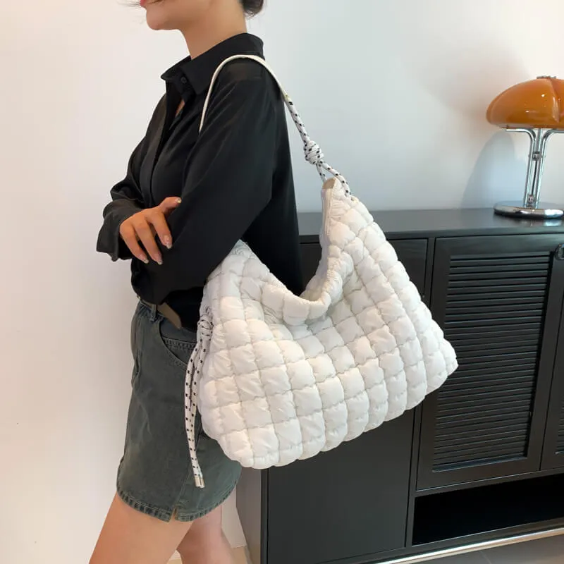 Large Capacity Puffer Tote Bag-Showtown