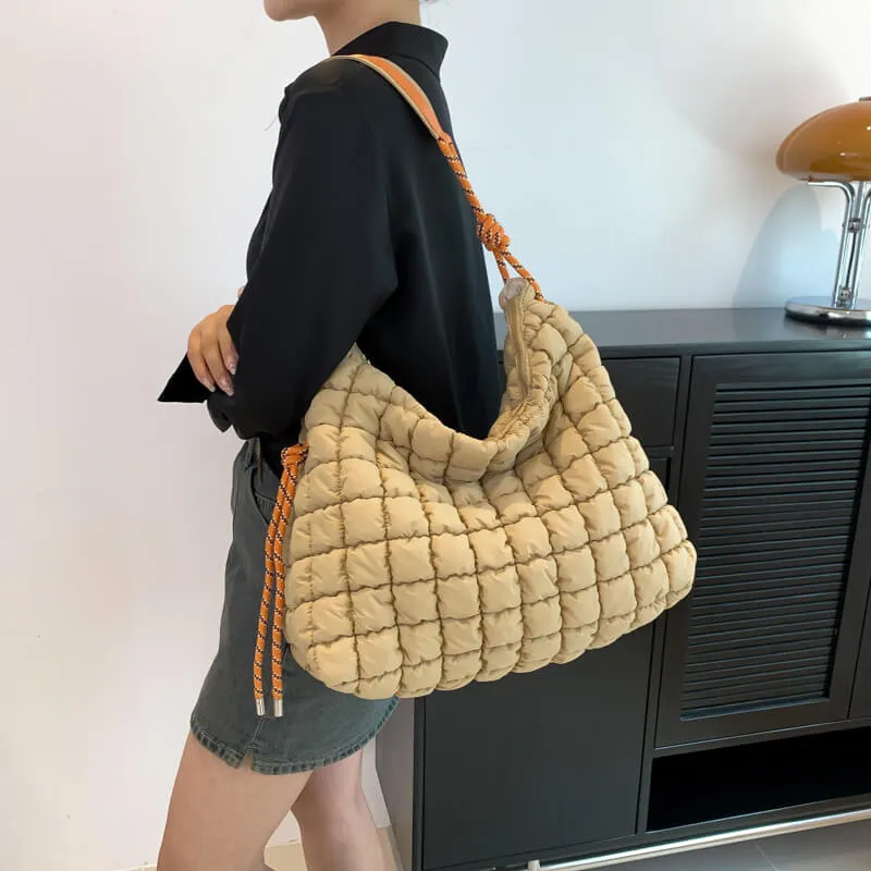 Large Capacity Puffer Tote Bag-Showtown