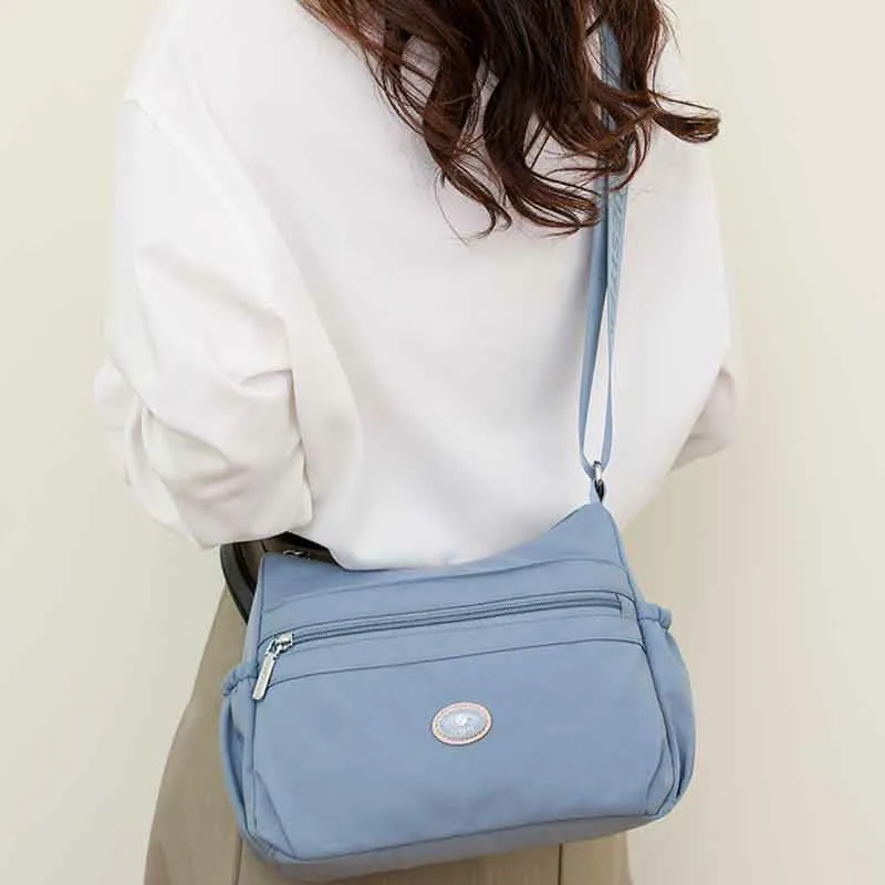 Multiple Color Crossbody Purse Women Large Nylon Commutor Bag