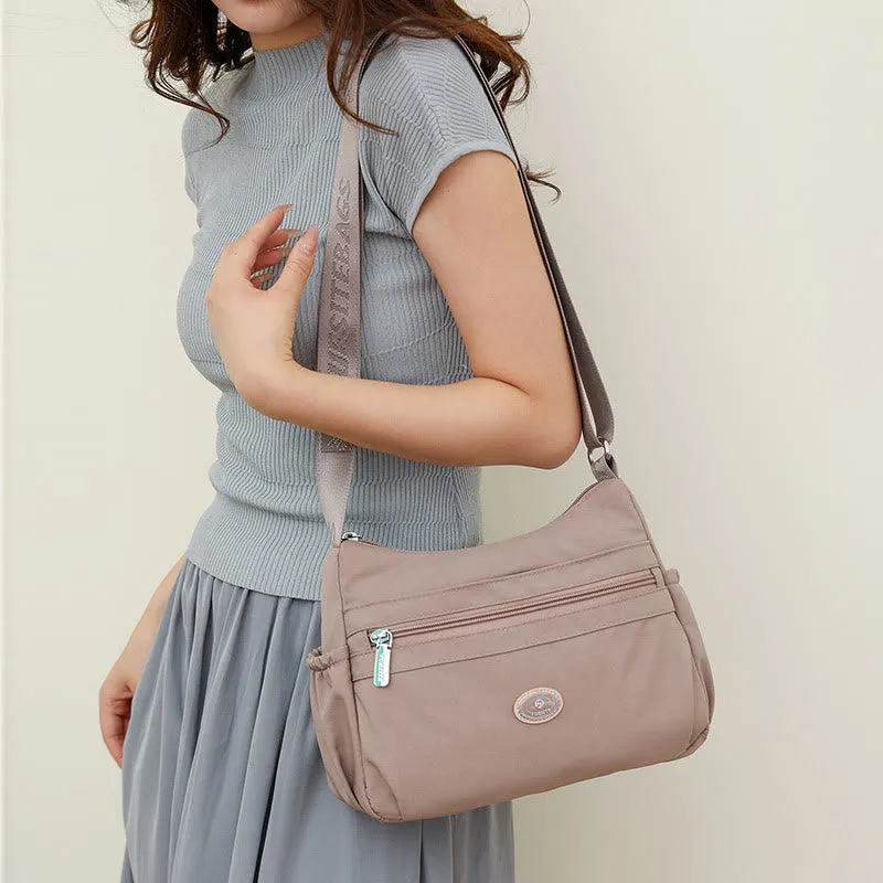 Multiple Color Crossbody Purse Women Large Nylon Commutor Bag