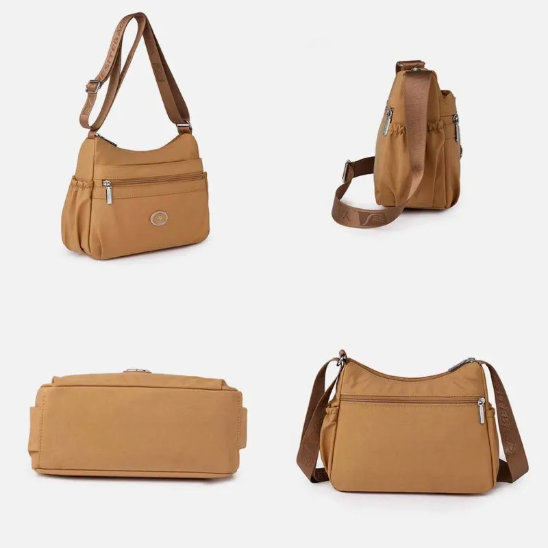 Multiple Color Crossbody Purse Women Large Nylon Commutor Bag