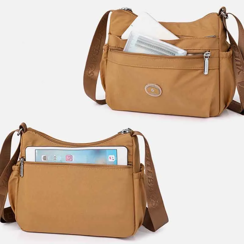 Multiple Color Crossbody Purse Women Large Nylon Commutor Bag