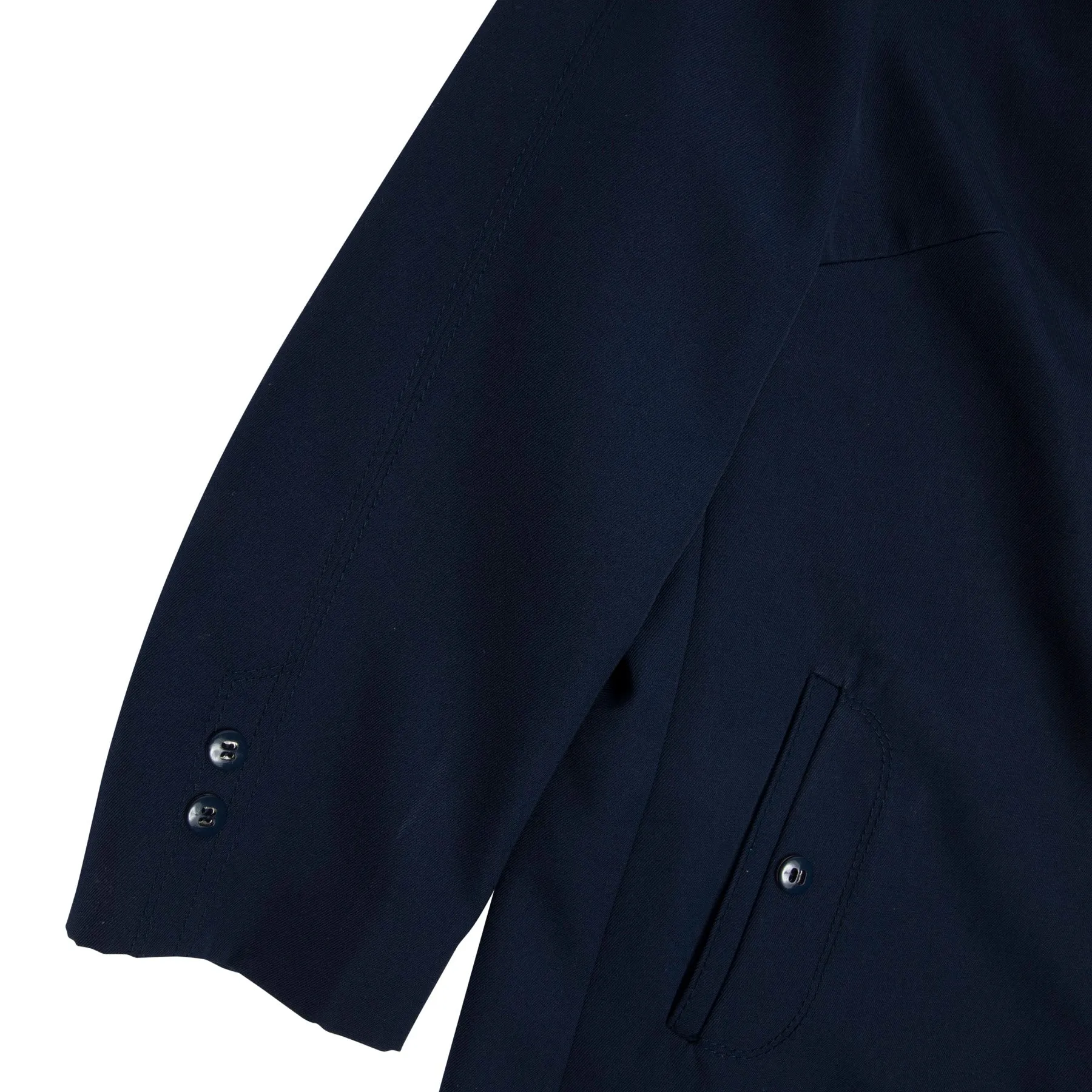 Nino Twill Weave Revere Collar Balmacaan Coat