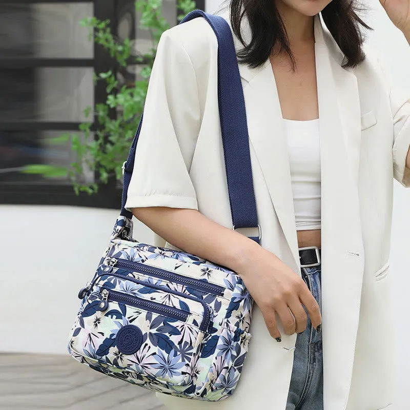 Nylon Crossbody Bag For Women Printing Multi Color Durable Bag