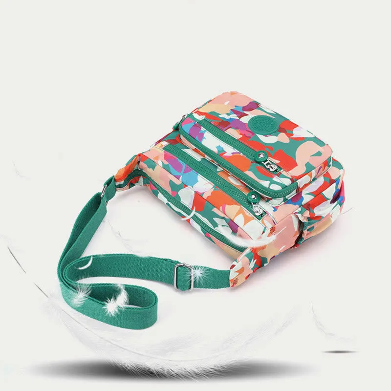 Nylon Crossbody Bag For Women Printing Multi Color Durable Bag