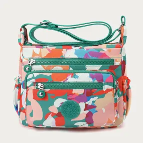 Nylon Crossbody Bag For Women Printing Multi Color Durable Bag