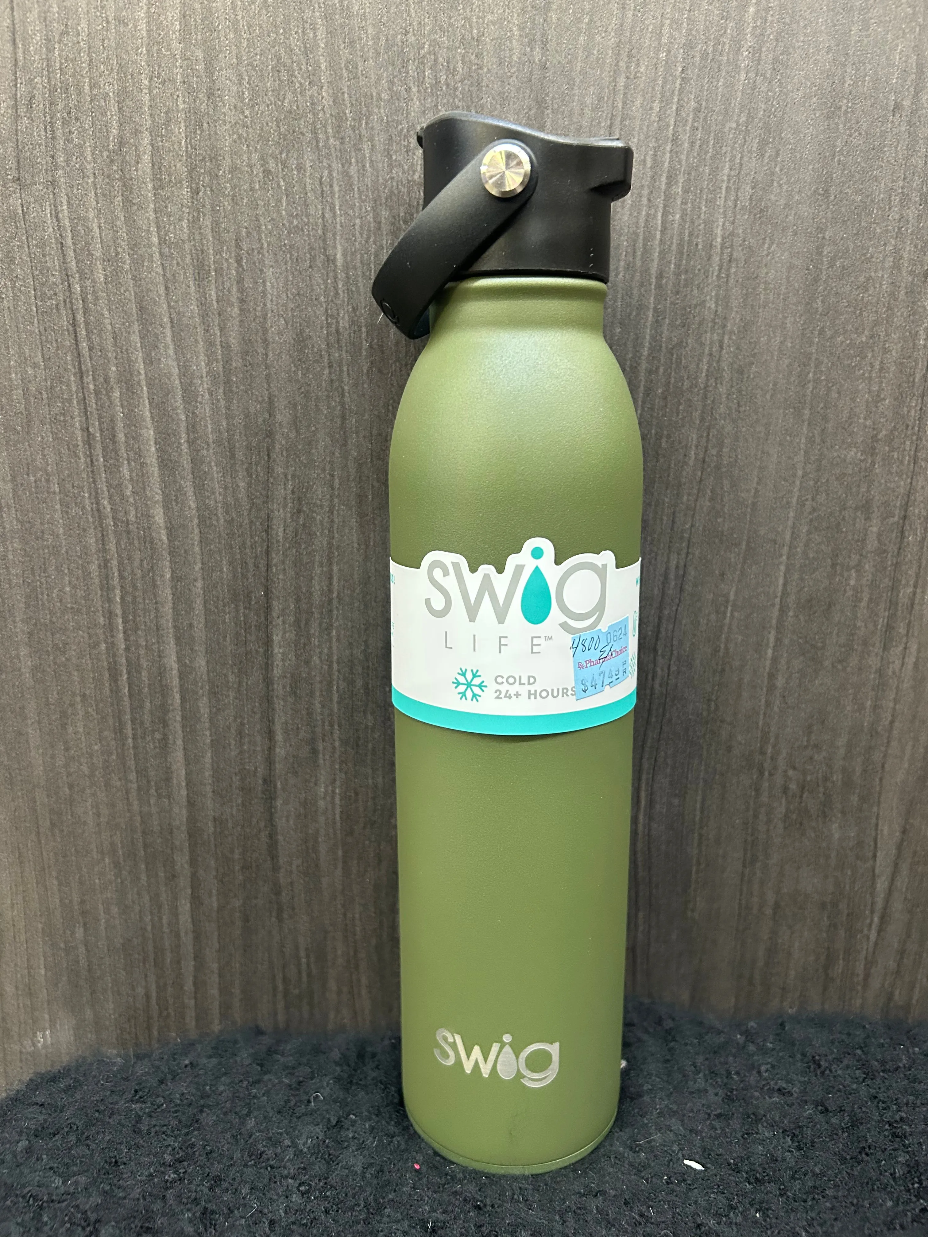 Olive Green Swig Water Bottles 30, 22 and 20oz