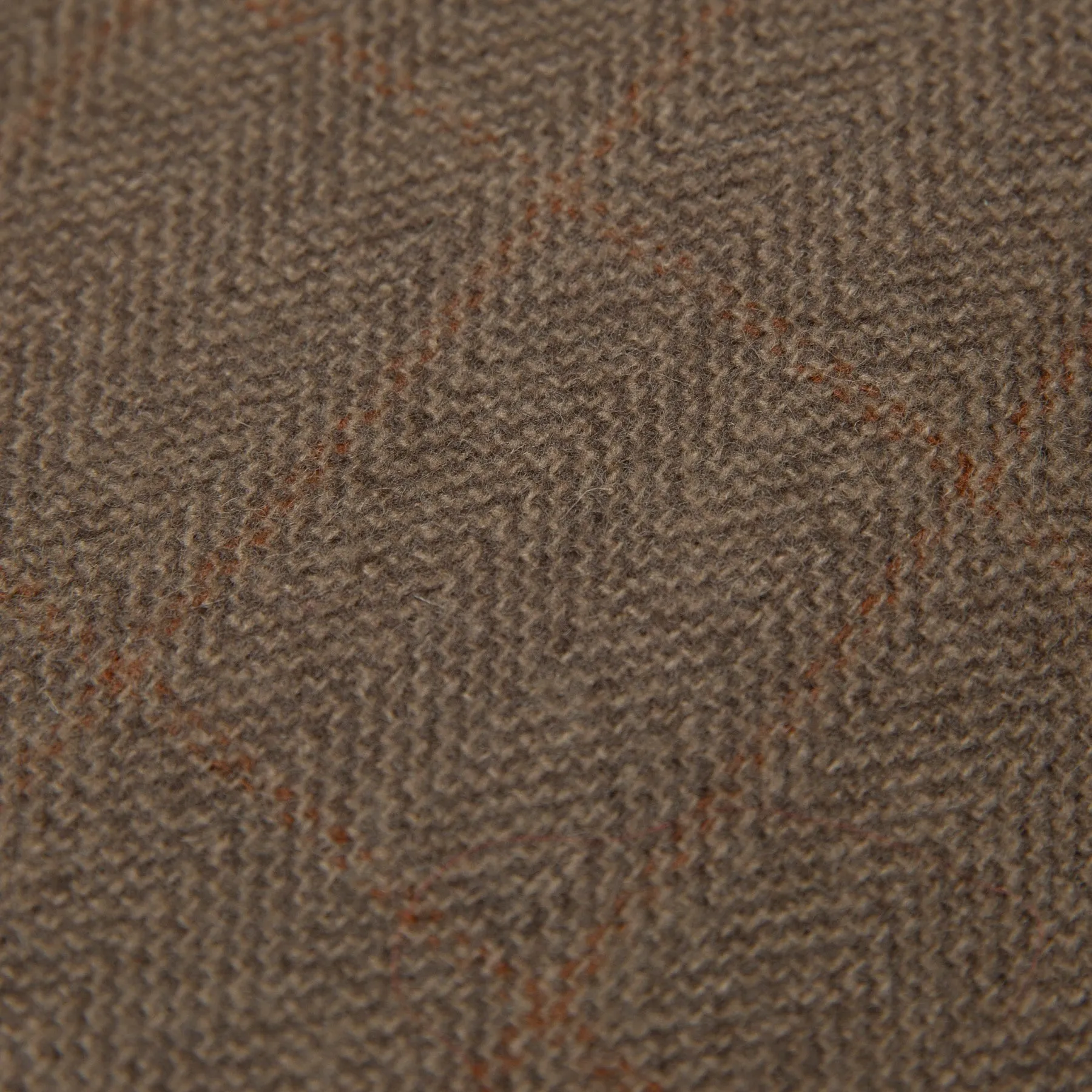 Overcheck Herringbone Tweed Virgin Wool Polo Coat