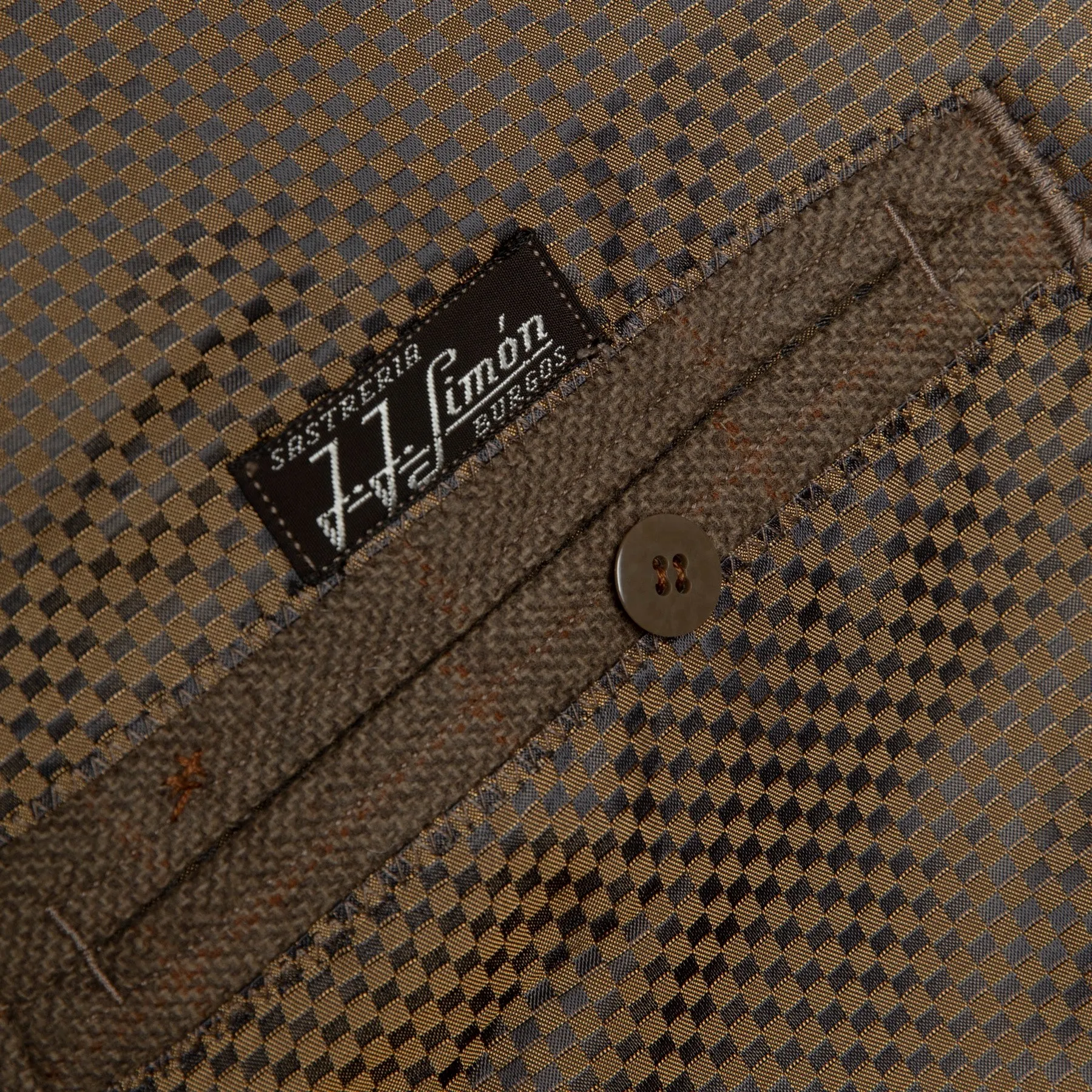 Overcheck Herringbone Tweed Virgin Wool Polo Coat
