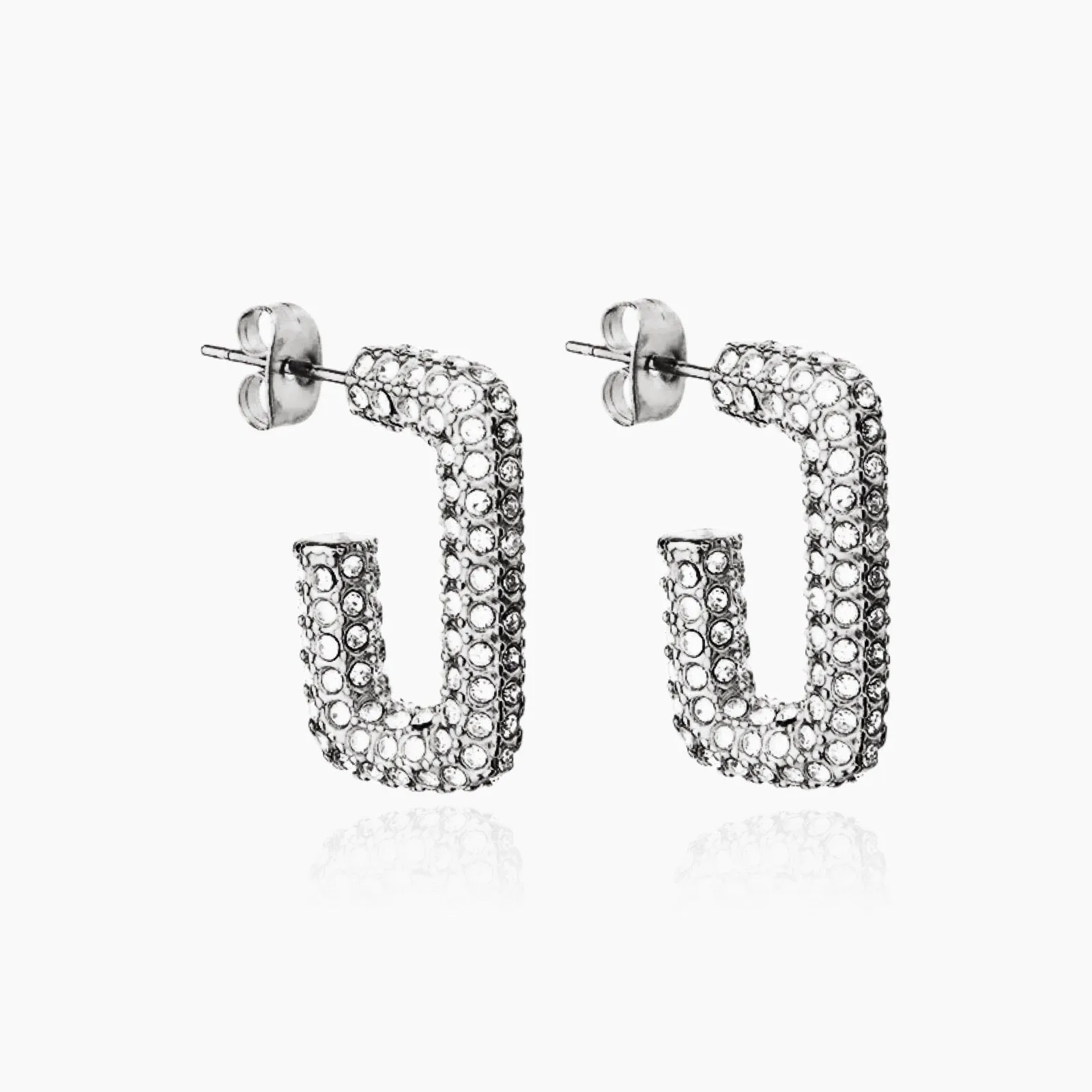 Popular Girl Pave Hoops