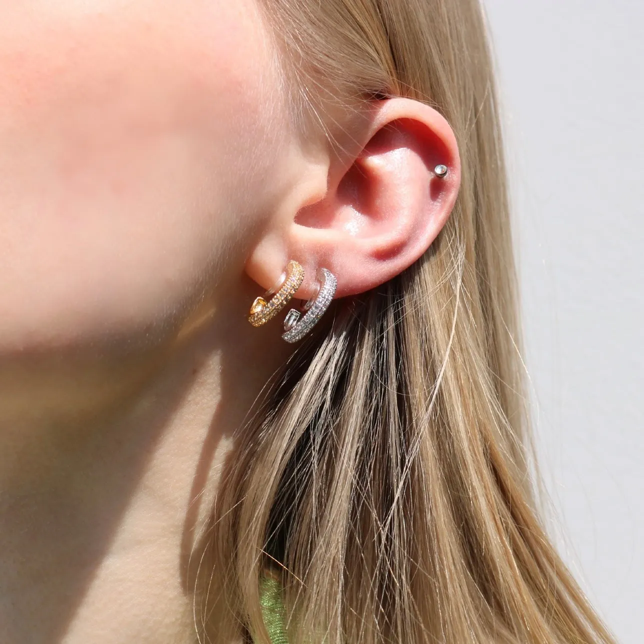 Sparkly Clip On Earrings