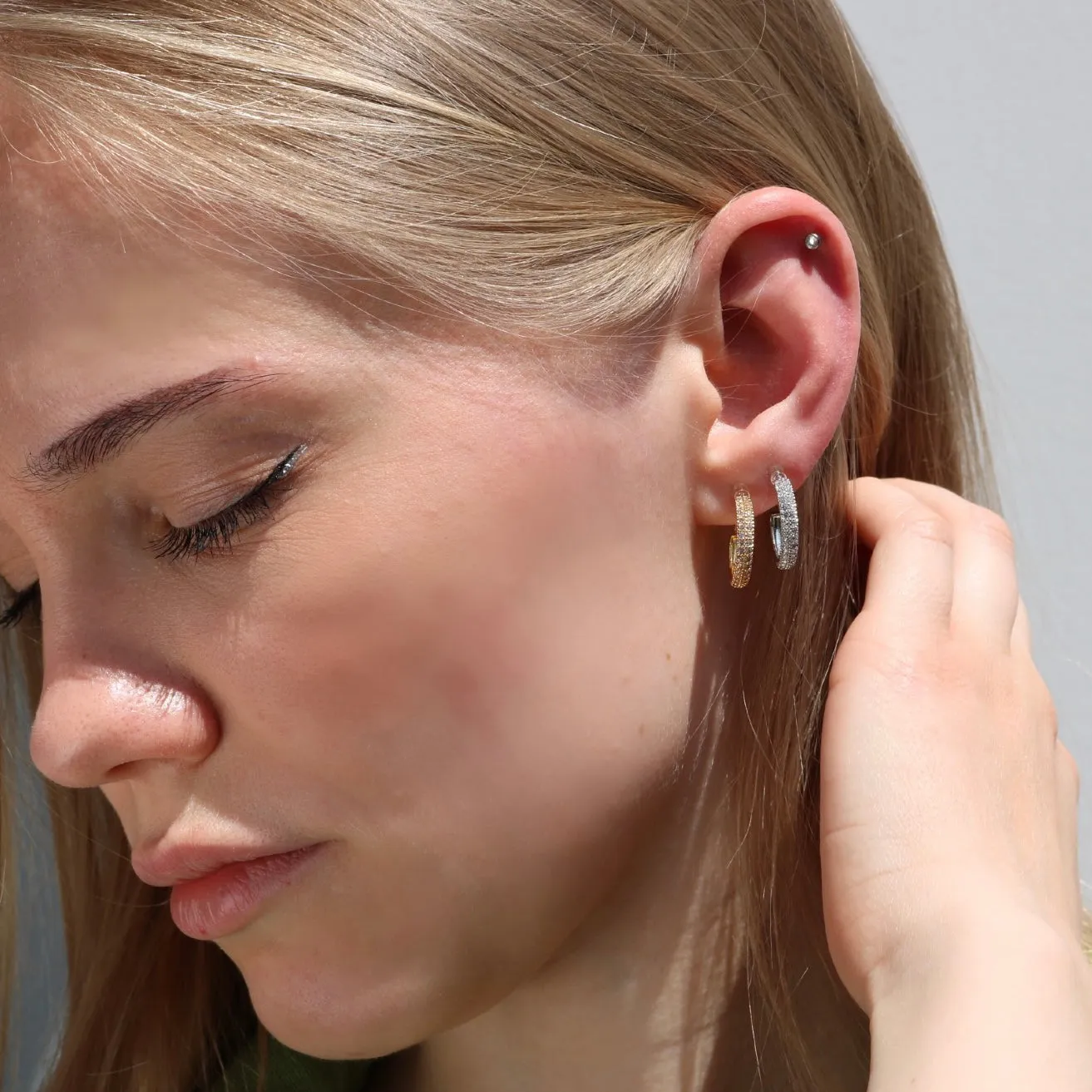 Sparkly Clip On Earrings