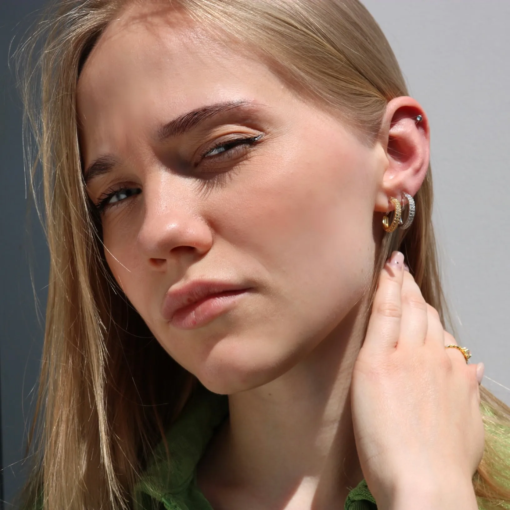 Sparkly Clip On Earrings