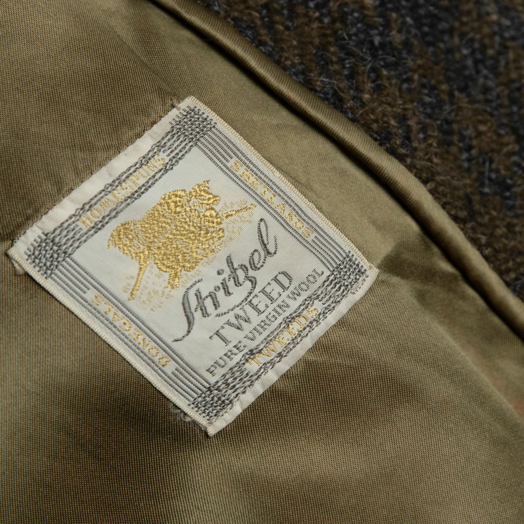 Stribel Homespun Donegal Tweed Car Coat